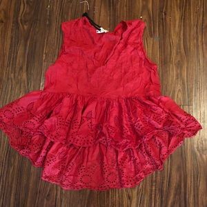 Chelsea and Violet Red Blouse